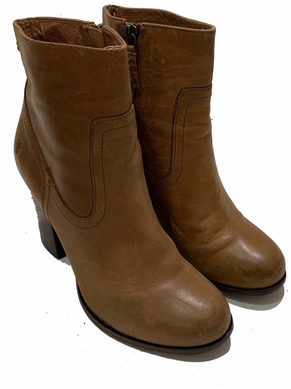 6.5 / Frye Brown Leather Women's Ankle Boots